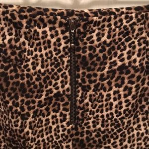 Animal print pencil skirt